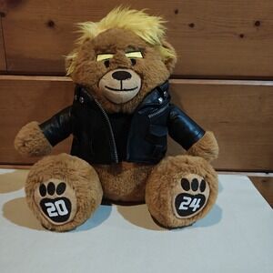 The Trumpinator I'll Be Back 2024 Plush Bear‎ Collectible Doll Jacket Incomplete